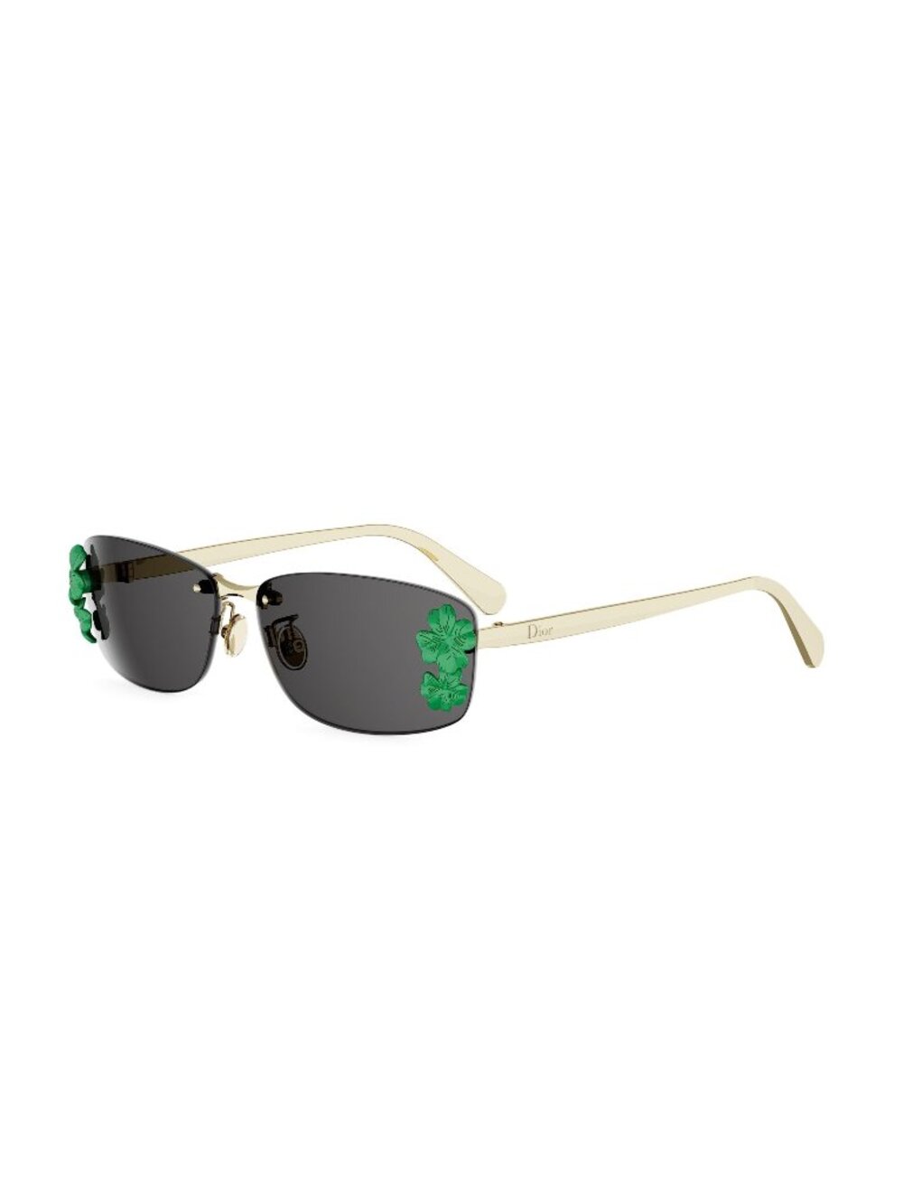 New DIOR Women's Sunglasses Metal Frame CLOVER S1U CD40248U B0A0 10A 63 gold